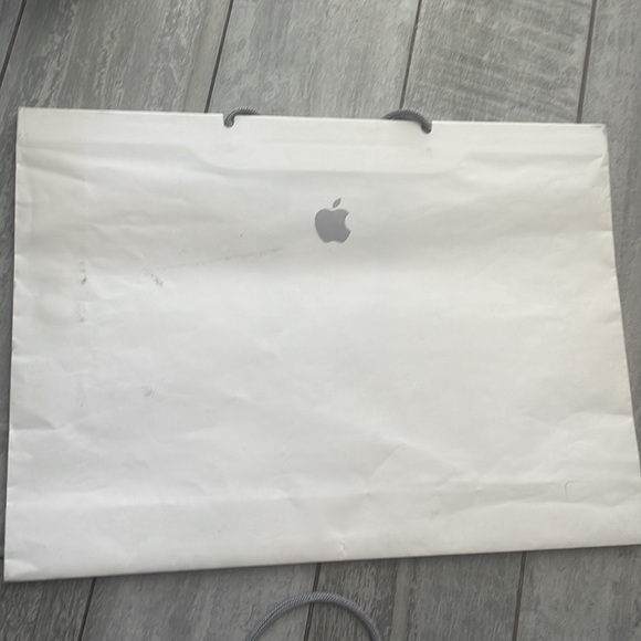 Authentic Apple Official Small Paper Bag White Gray - Picture 7 of 11